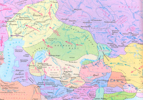 Карта-Центральной-Азии-в-III-IV-вв