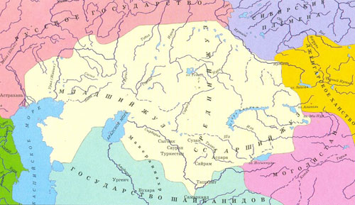 Казахское ханство и соседние государства в XVI-XVII вв.